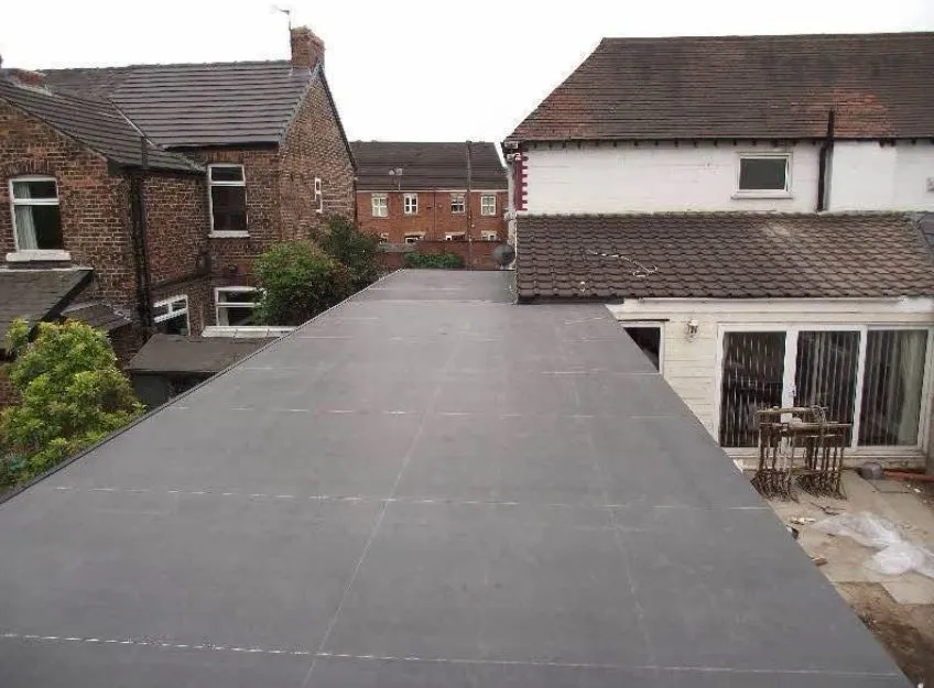 Rubber Roofs work on a roof